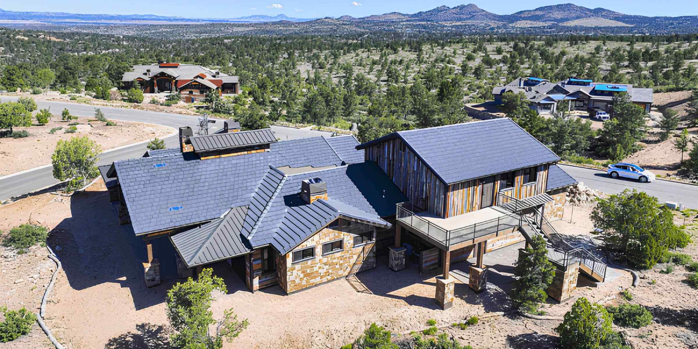 New roof installation on a Prescott Arizona home in a mountain setting with snow considerations