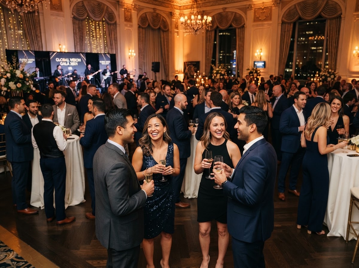 Polished corporate gala event celebration