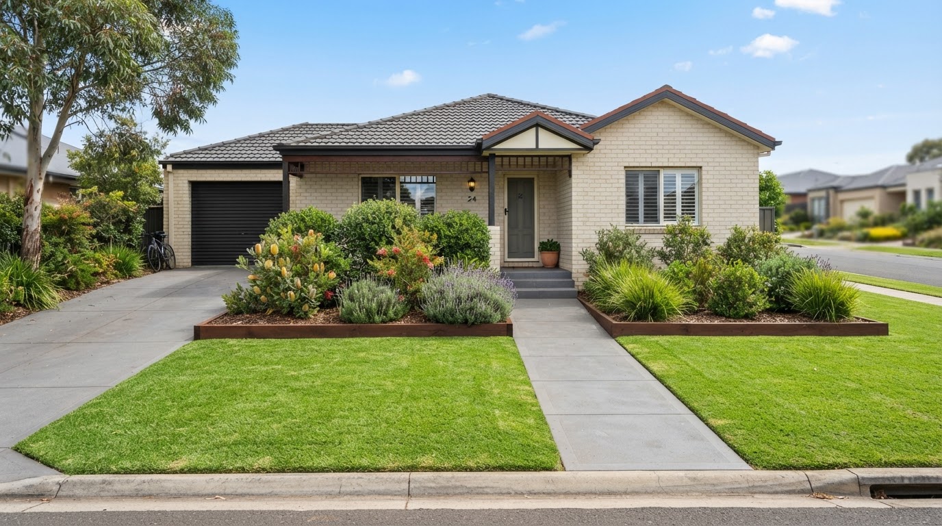 Well kept property frontage with clear paths and trimmed edges in Ardeer Melbourne's west