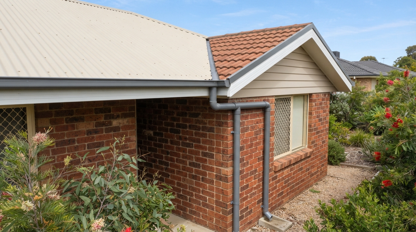 Clean gutter line along a single storey roof in Sunshine Melbourne's west