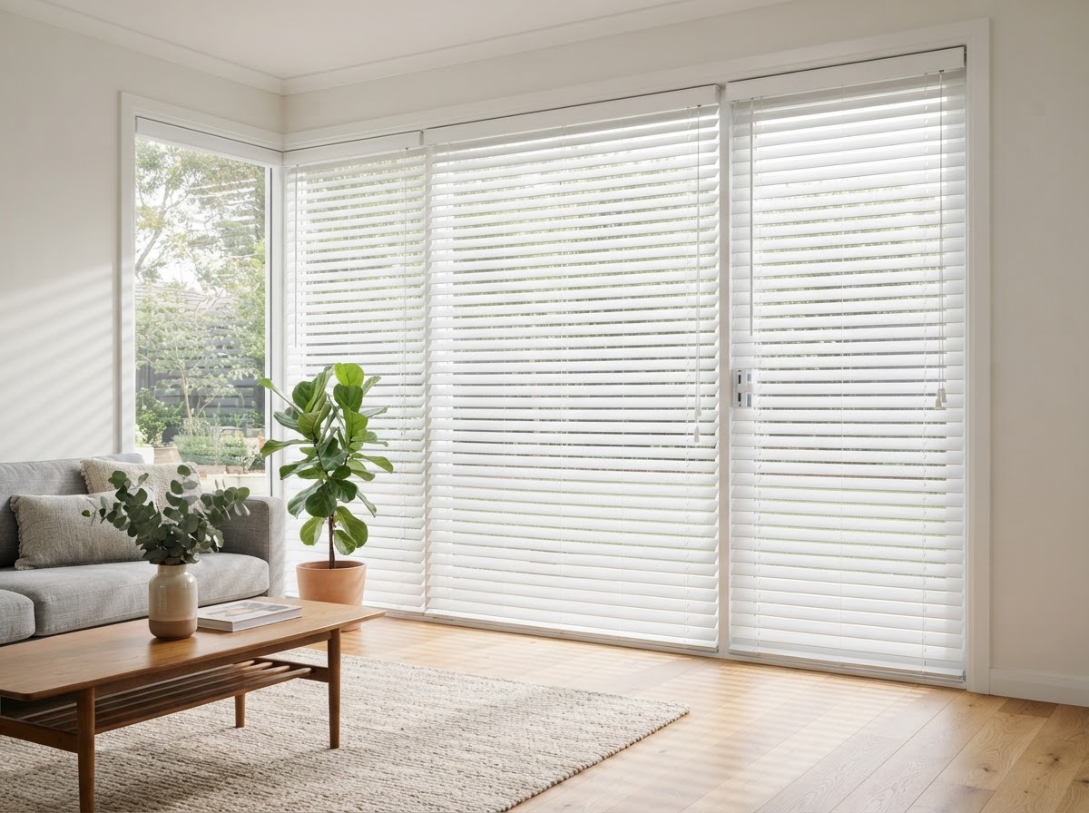 White Window Blinds - Calvin & Suttle