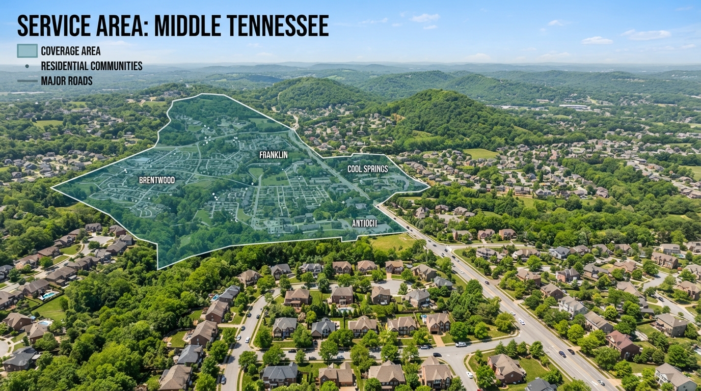Middle Tennessee service areas