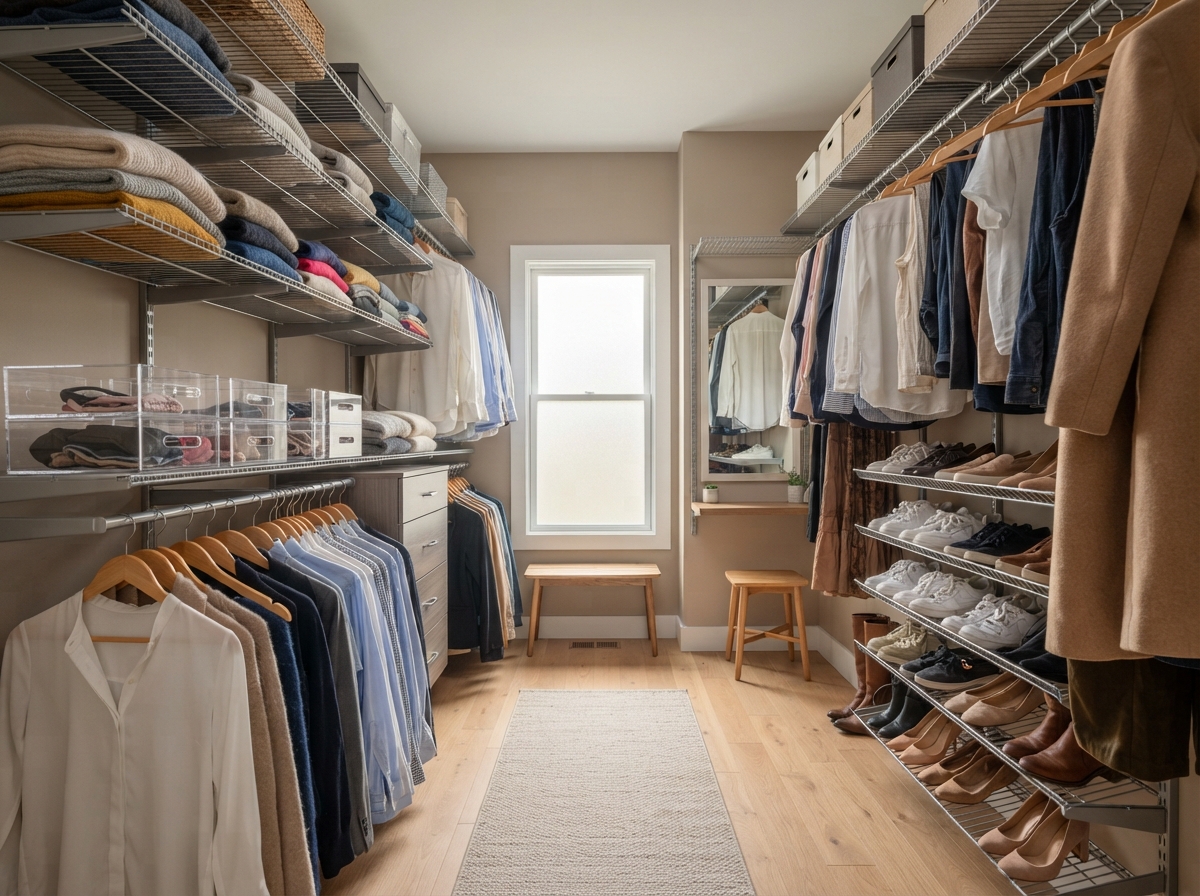 Wire Closet Shelving - Calvin & Suttle