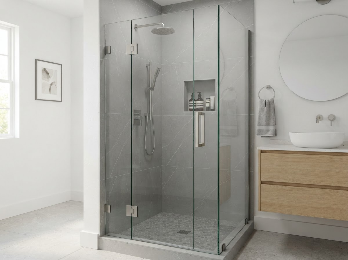 Frameless Shower Door - Calvin & Suttle