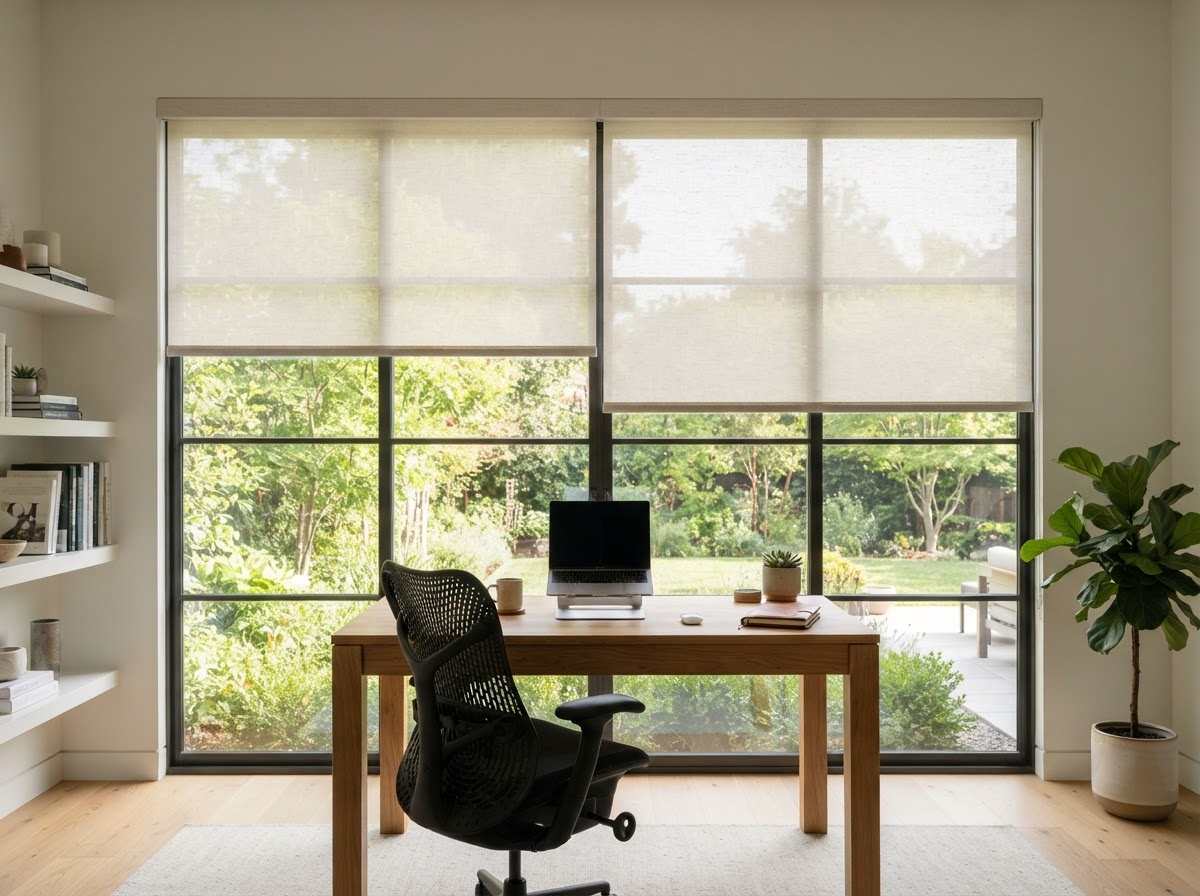 Custom Roller Shades - Calvin & Suttle