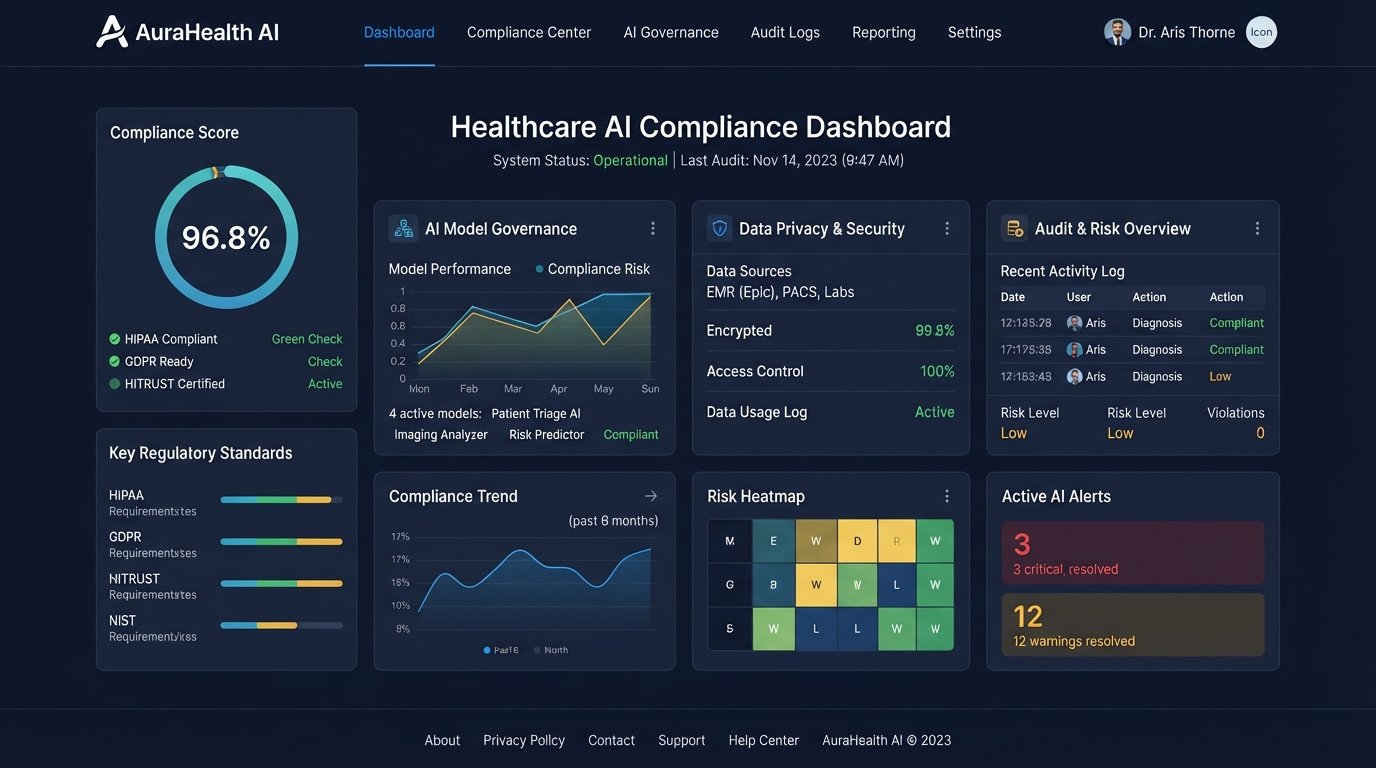 Healthcare AI Compliance website preview