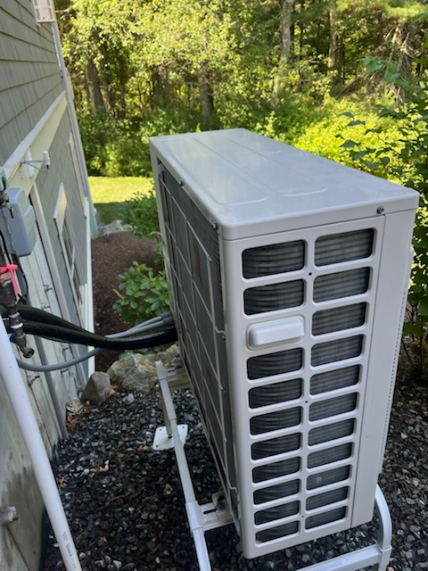New HVAC unit after replacement — clean and efficient installation by Ocean Aire