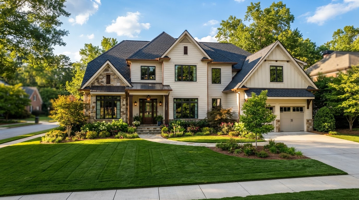 Luxury Suburban Home Roofing