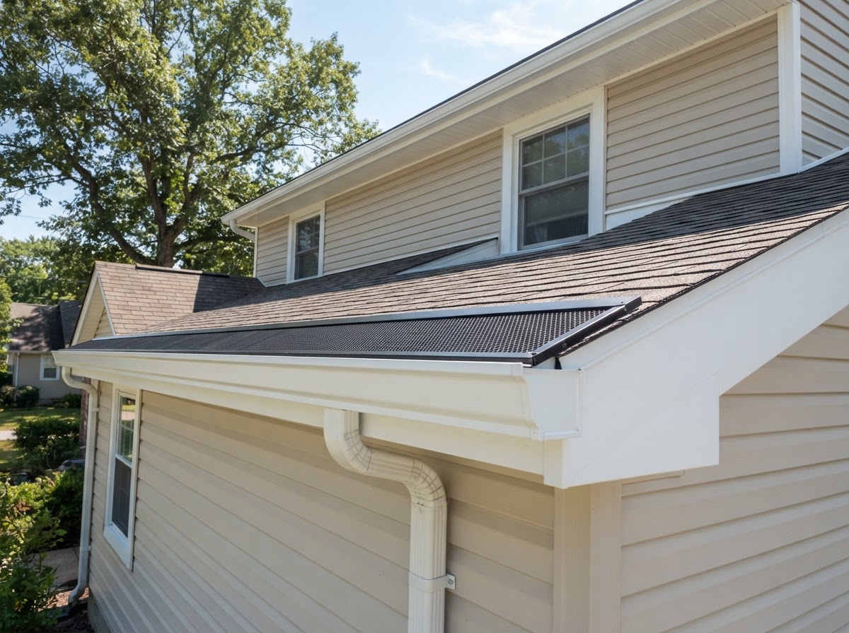 6-Inch Seamless Gutters with LeaFree