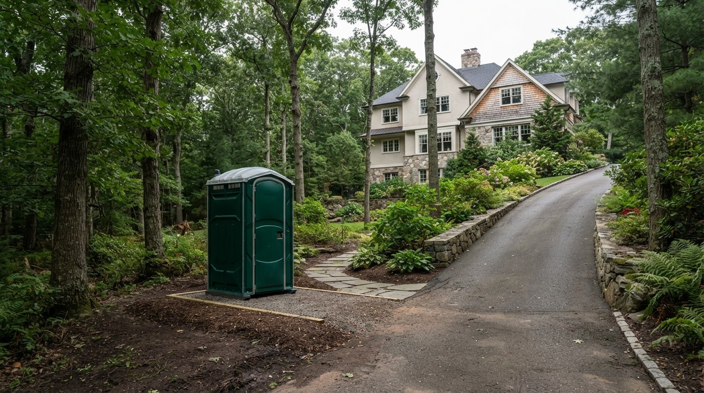 Porta potty rental for an outdoor event in Mount Sinai, NY