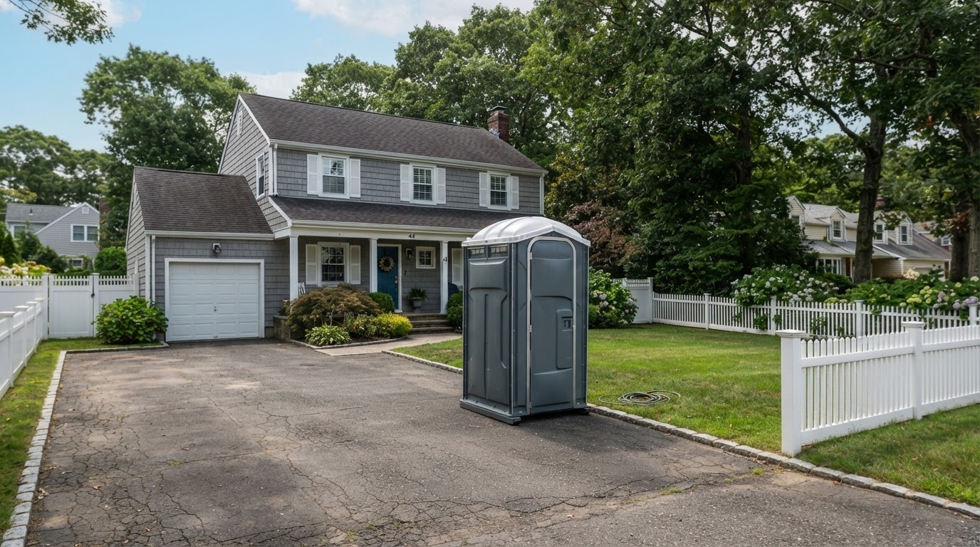 Porta potty rental for an outdoor event in Bayport, NY