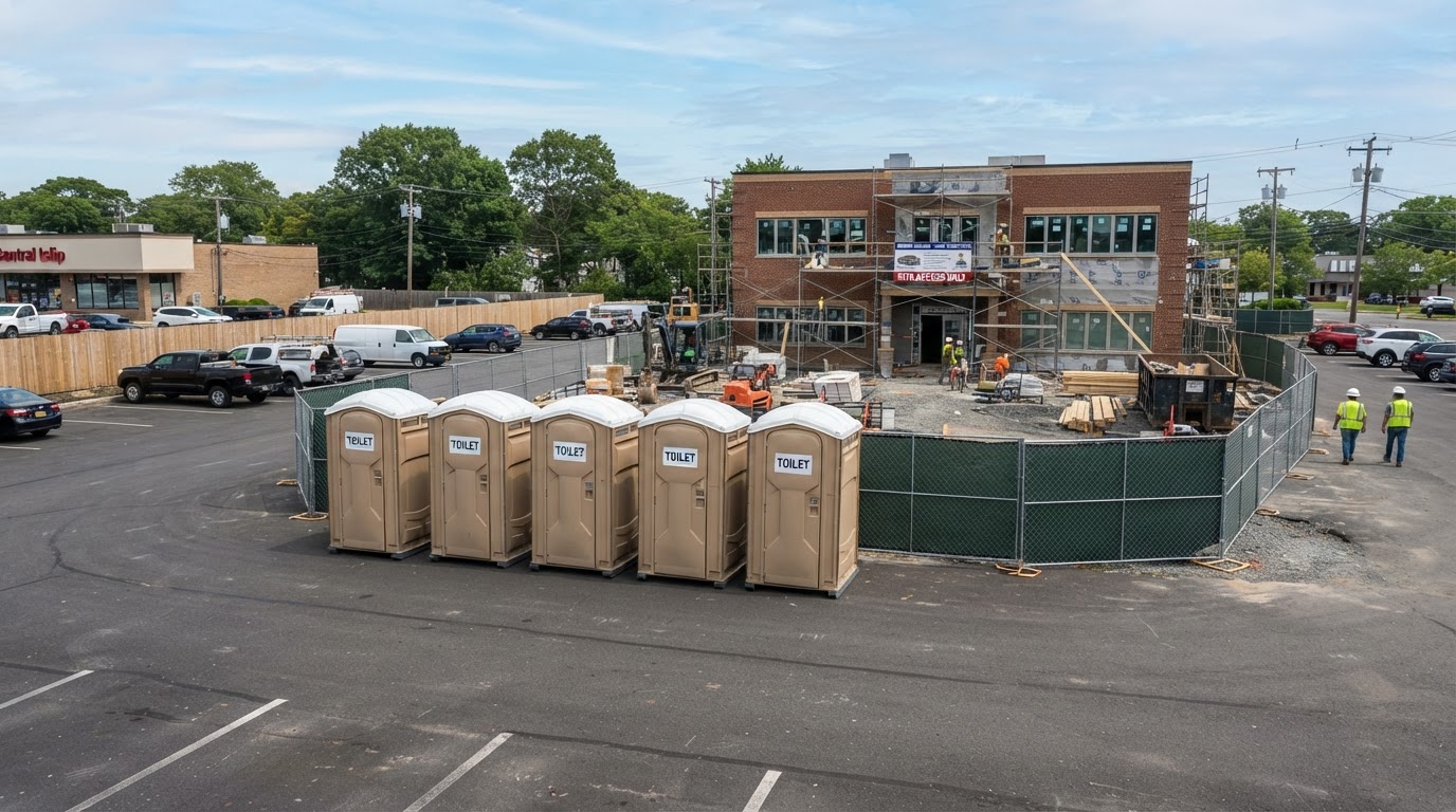 Porta potty rental for an outdoor event in Central Islip, NY