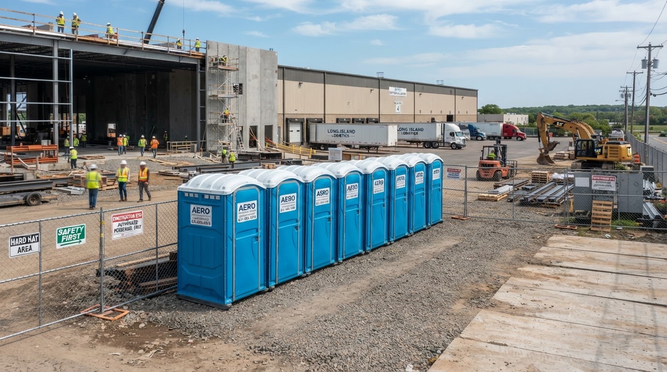 Porta potty rental for an outdoor event in Holbrook, NY