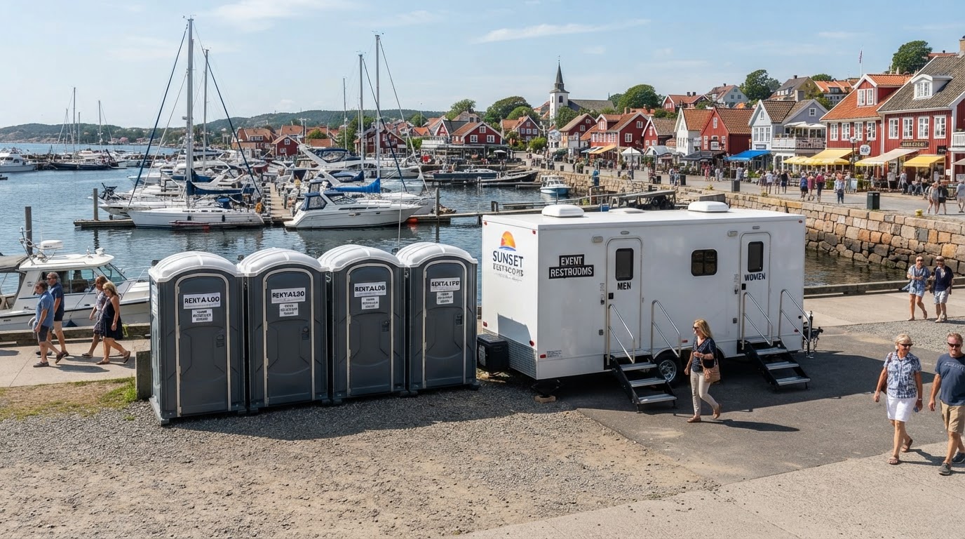 Porta potty rental for an outdoor event in Port Jefferson, NY