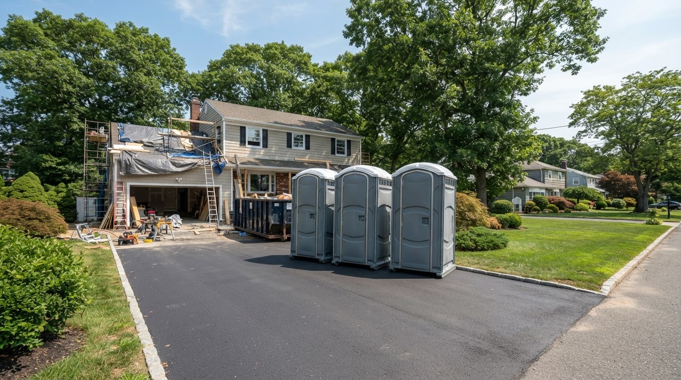 Porta potty rental for an outdoor event in Islip, NY