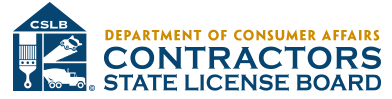 Licensed California Contractor CSLB Badge