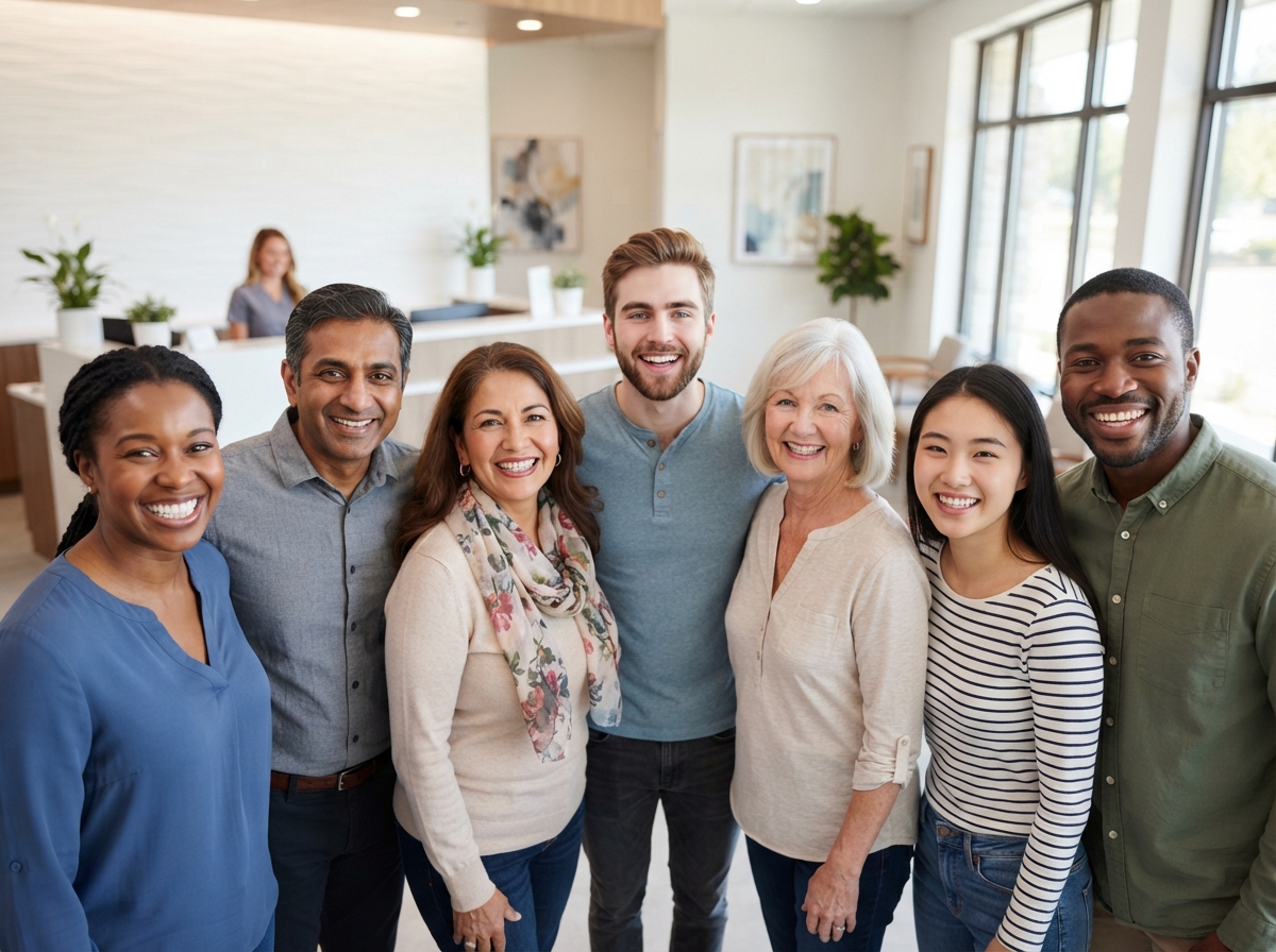 Happy patients at Duck Creek Dental