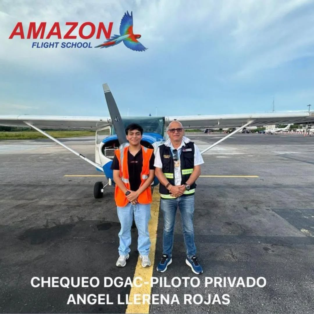 Ángel Llerena Rojas, egresado(a) del programa Piloto Privado — Chequeo DGAC en 2024