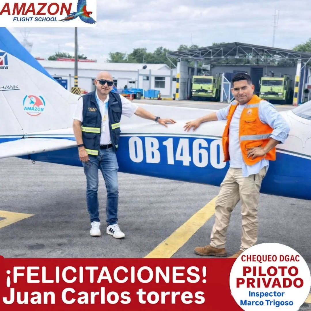 Juan Carlos Torres, egresado(a) del programa Piloto Privado — Chequeo DGAC en 2024