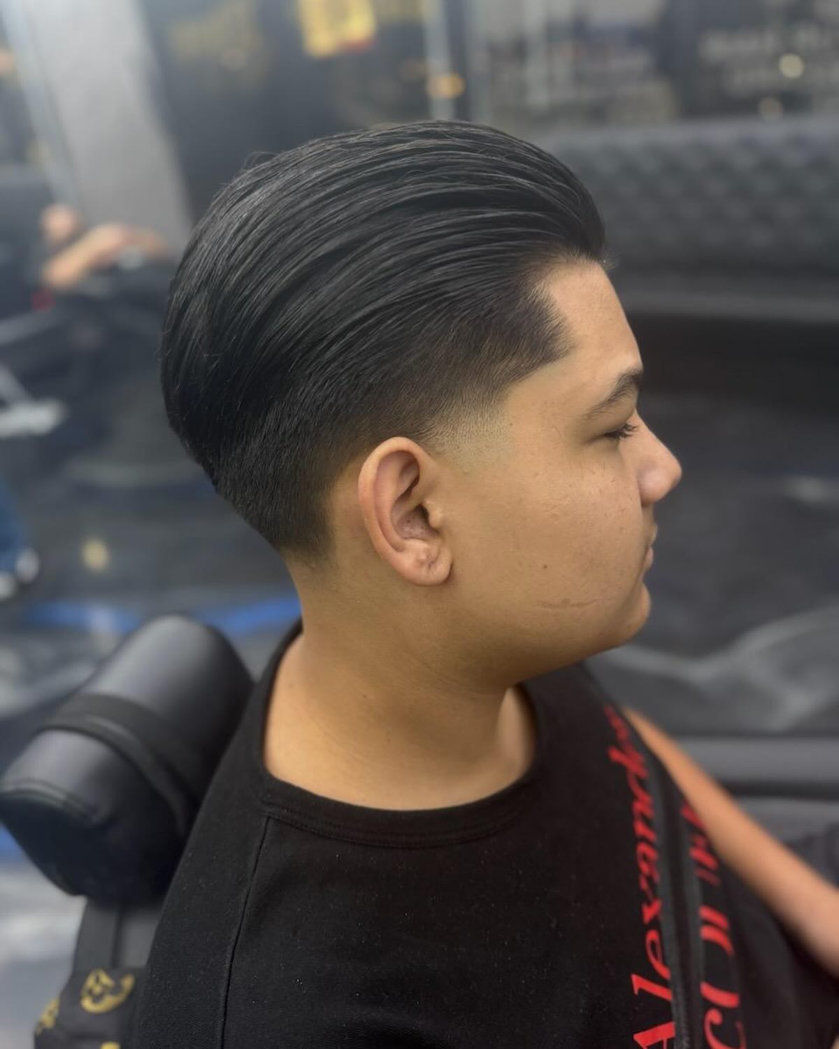 Low skin taper with comb over