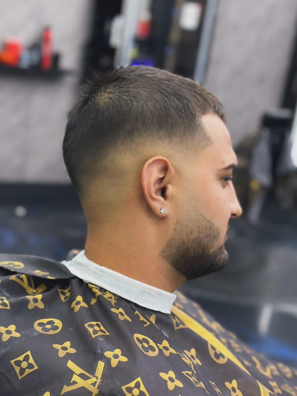 Mid taper with beard sculpt