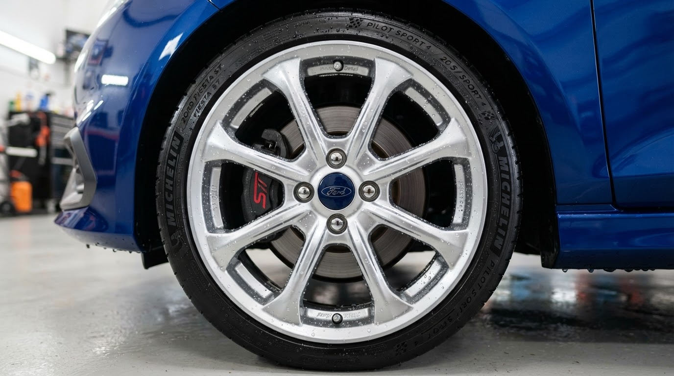 Ford Fiesta — Alloy Wheel Deep Clean & Iron Decon — after professional valeting by Tidy Job Dundee