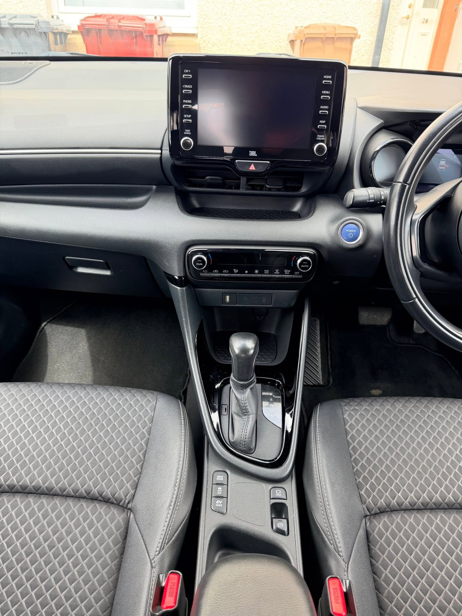 Toyota Yaris — Interior Console & Cabin Clean — after professional valeting by Tidy Job Dundee