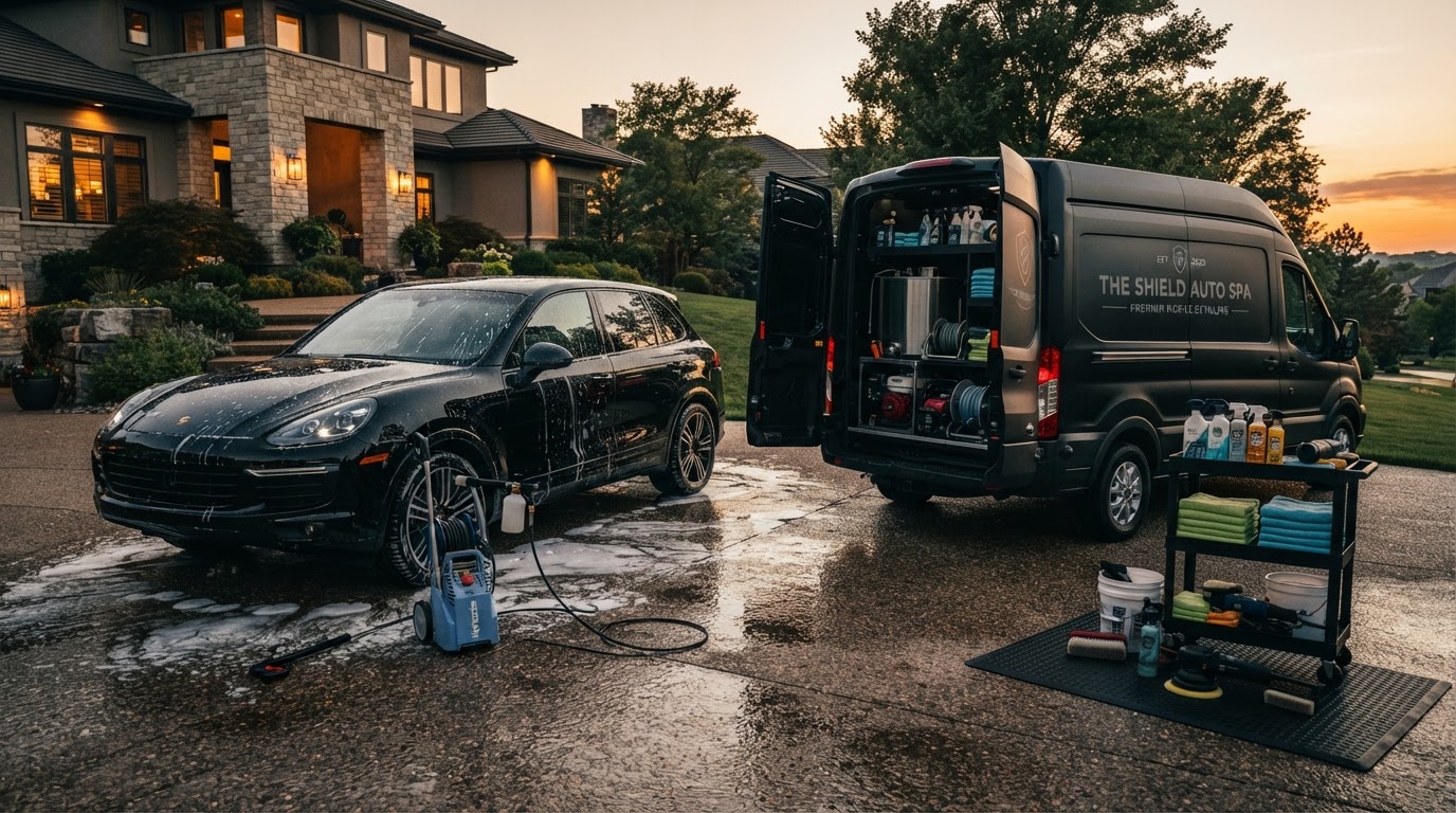 Lake Wylie Detailing mobile auto detailing on a Jeep Rubicon in Lake Wylie SC driveway