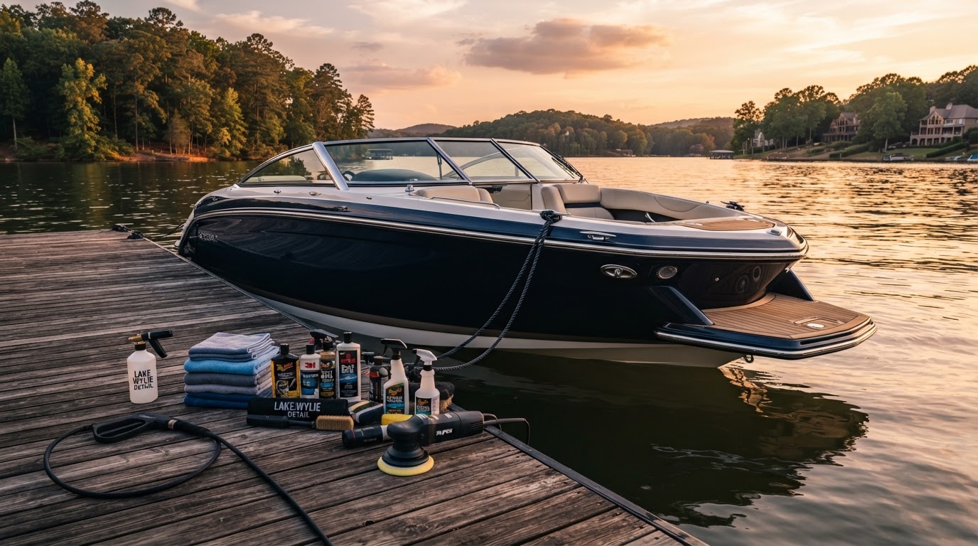 Boat, RV & Marine — Onsite or marina mobile detailing for boats, personal watercraft, and RVs tailored to vessel size and condition | Mobile detailing in Lake Wylie SC by Lake Wylie Detailing
