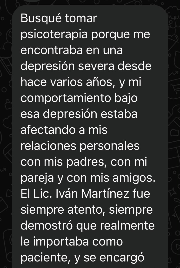 Testimonio de Paciente E.