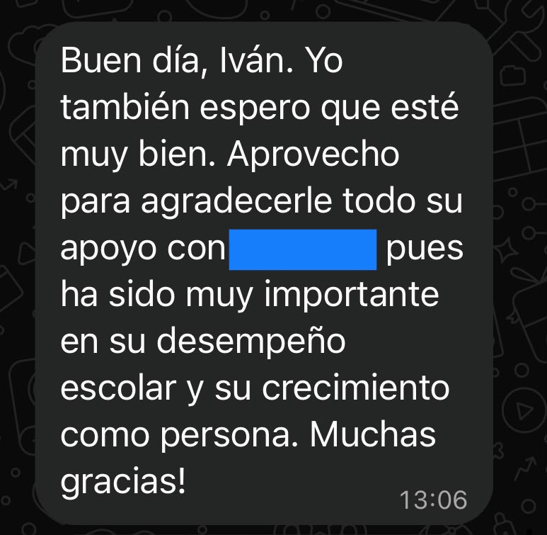 Testimonio de Paciente J.