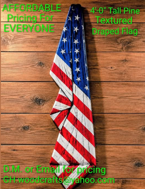 4' Draped Flag