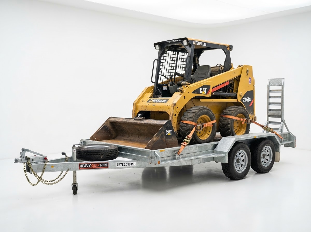 Caterpillar excavator on site