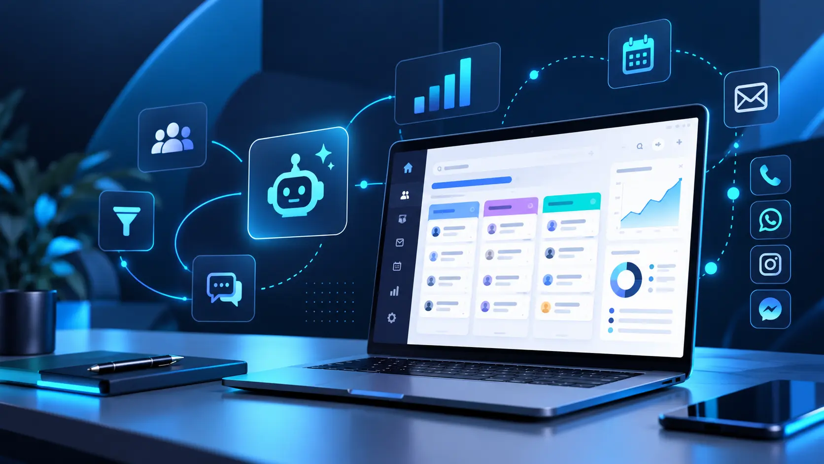 Milyen CRM-et válasszon egy magyar vállalkozás? — szempontok, funkciók és AI automatizáció Milyen CRM rendszert válasszon egy magyar vállalkozás — modern CRM dashboard és AI automatizáció