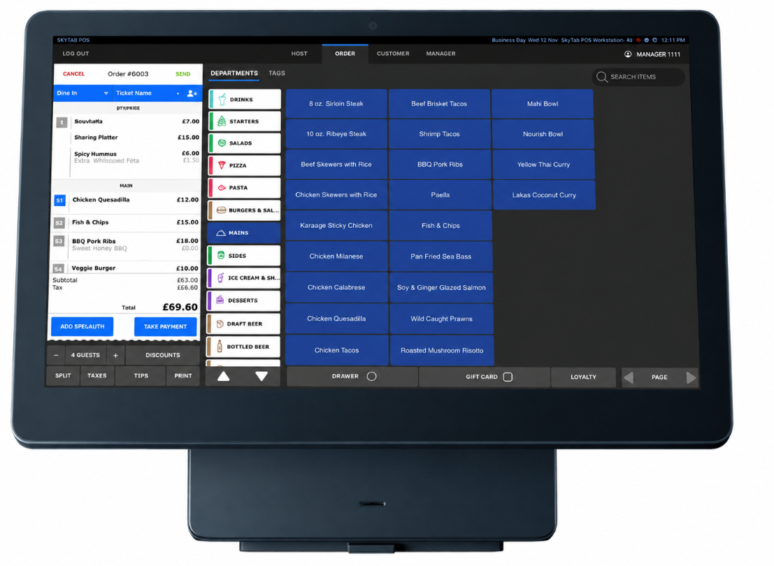 Shift4 POS system