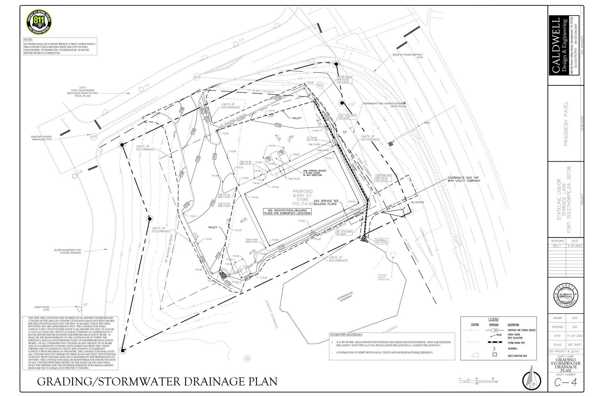 Stateline Liquor - Grading plan