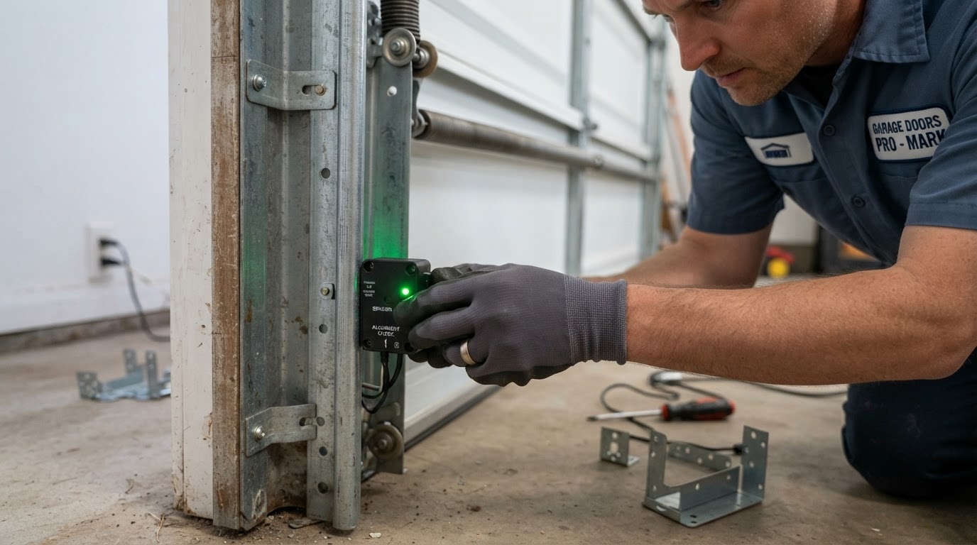 Garage Door Sensor Yellow Light — Won't Close? Covington Repair