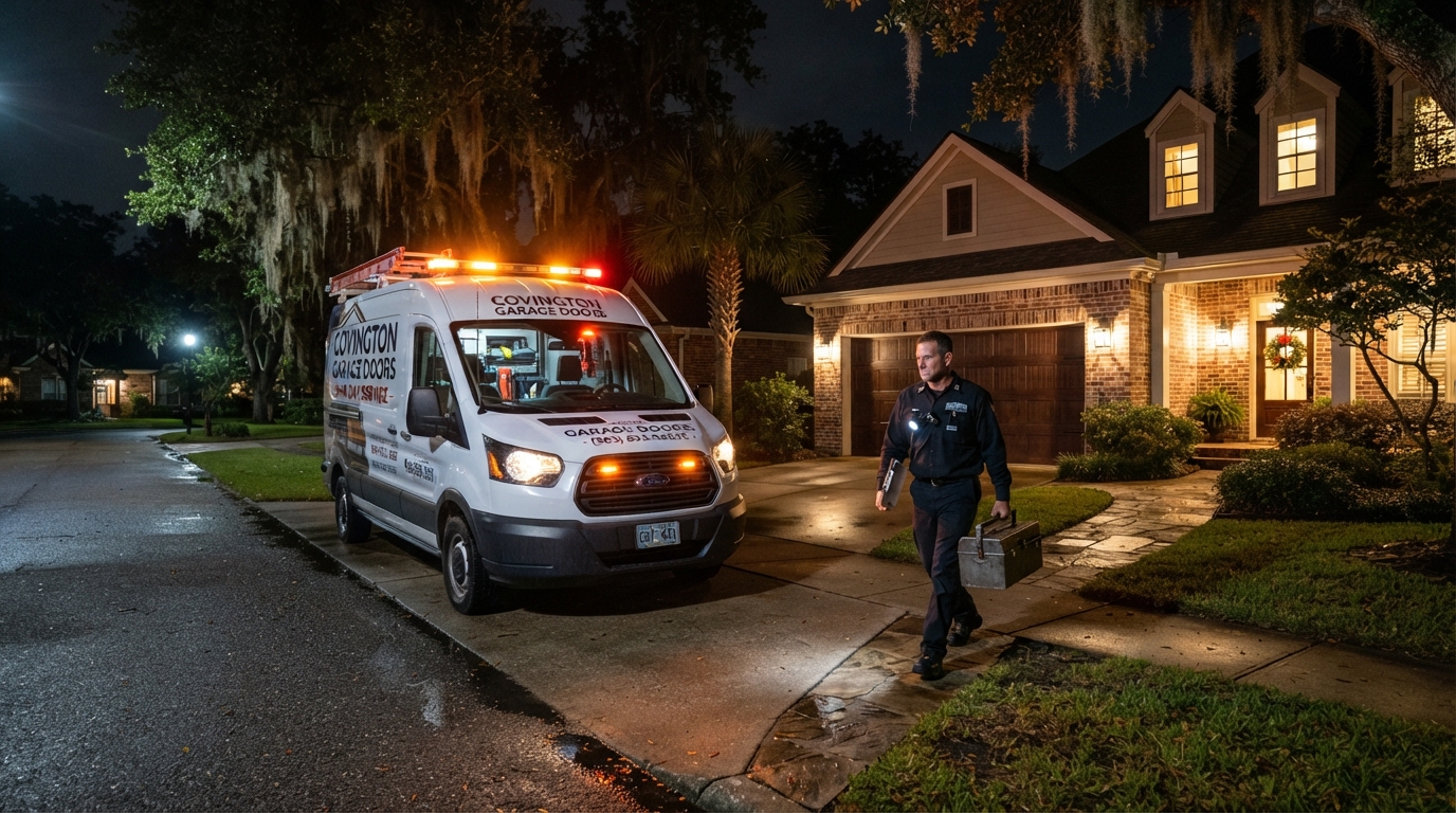 Garage Door Stuck Closed — Car Trapped Inside? We Fix It Fast