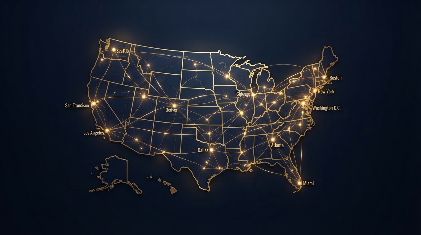 Nationwide real estate referral network across the United States