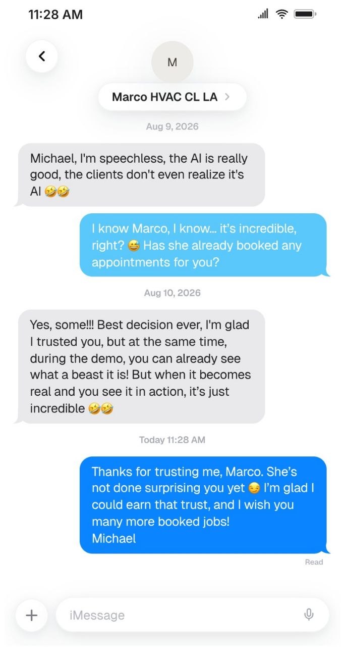 Marco HVAC testimonial