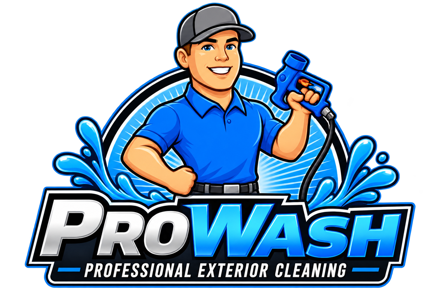 ProWash Professional Exterior Cleaning logo — pressure washing, soft washing, and exterior cleaning in Tallahassee, FL