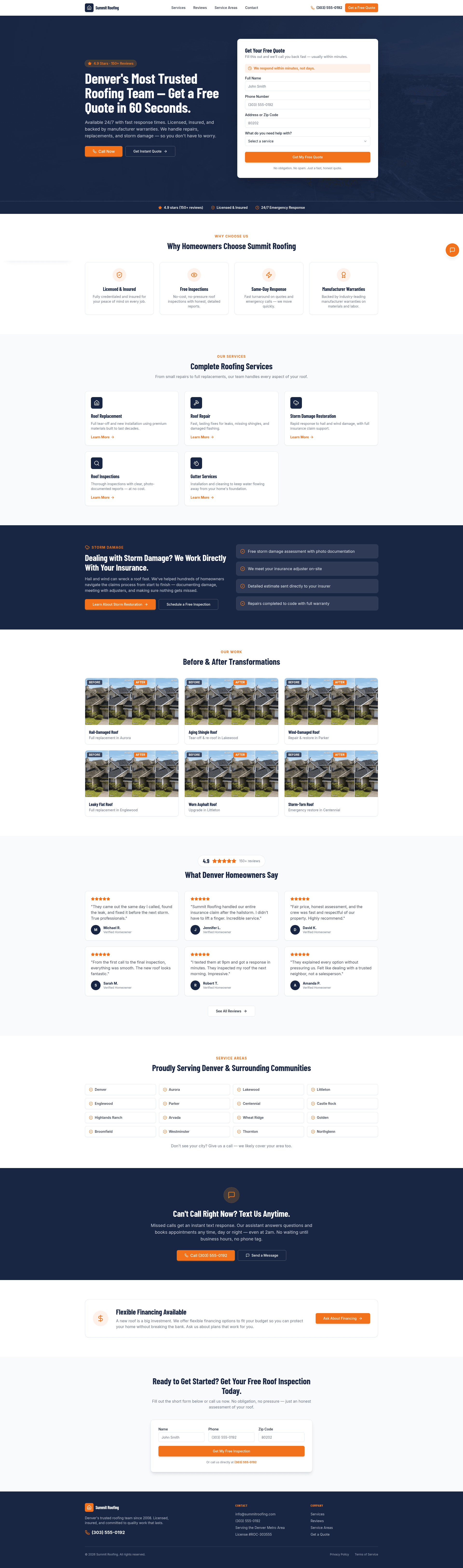 Summit Roofing Co. — Live Demo Preview