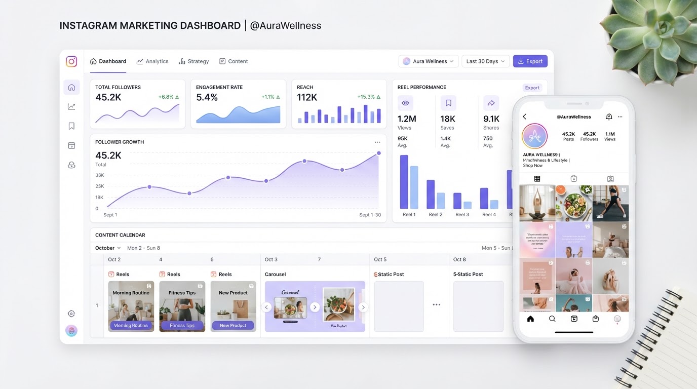 Instagram strategy and content