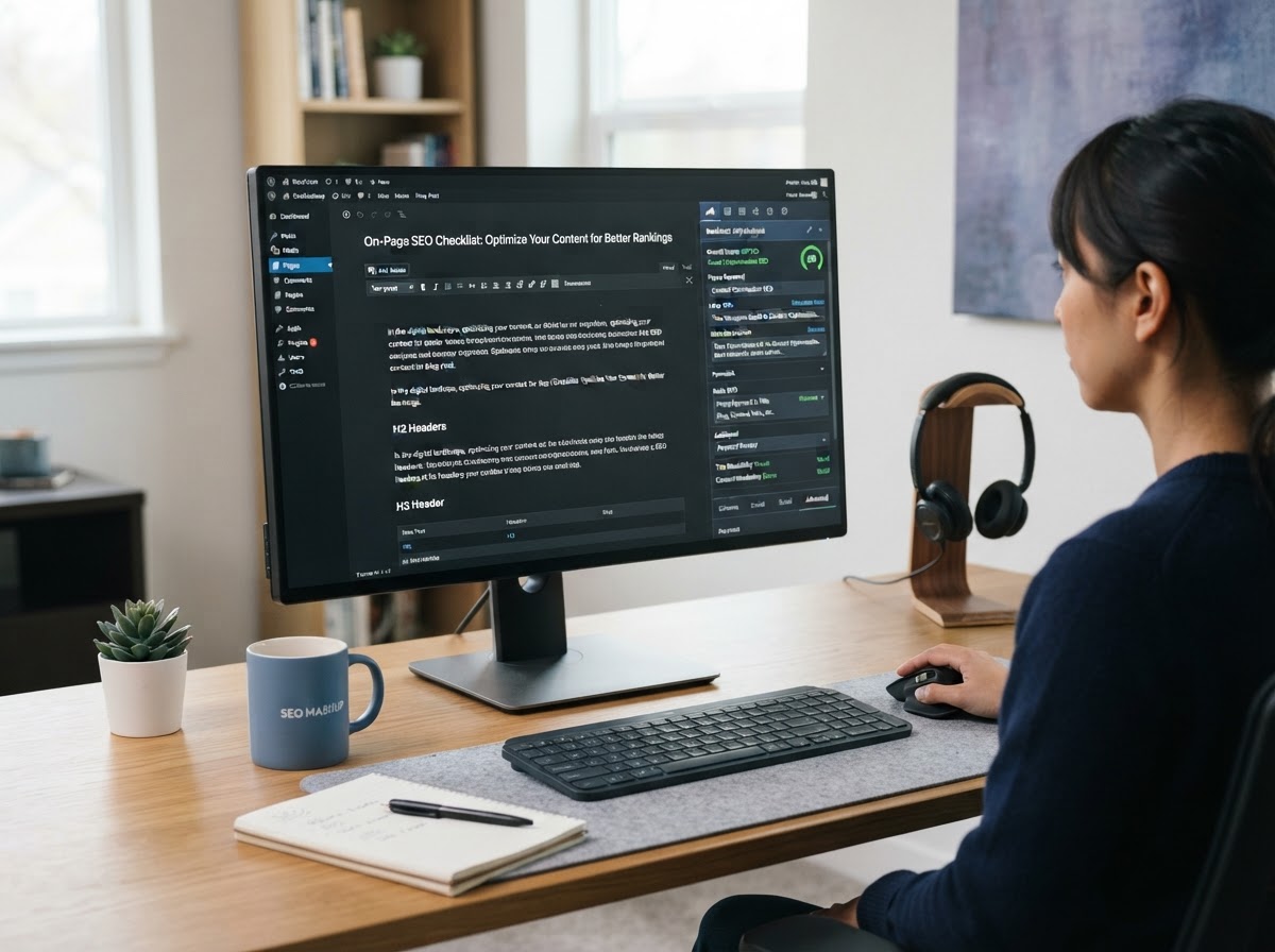Content optimization with on-page SEO editing tools