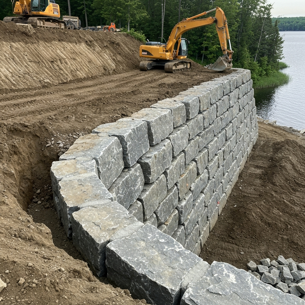 Natural Stone Steps & Garden
