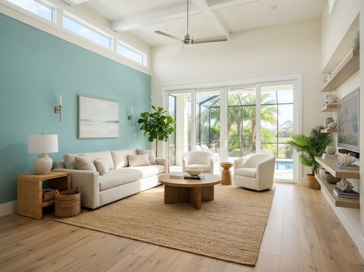Clean interior painting work in a Parrish Florida home
