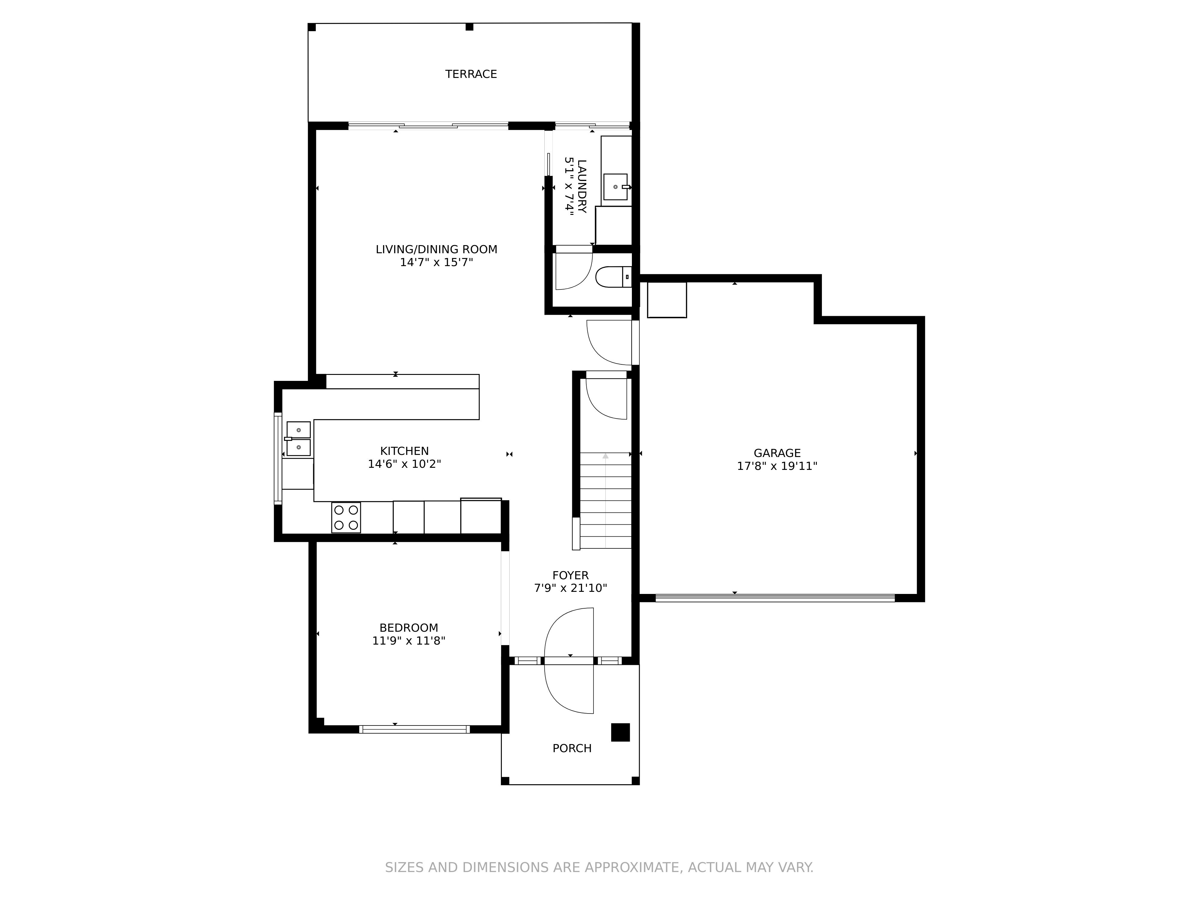 Main Level 2D Floor Plan (Floor 1)