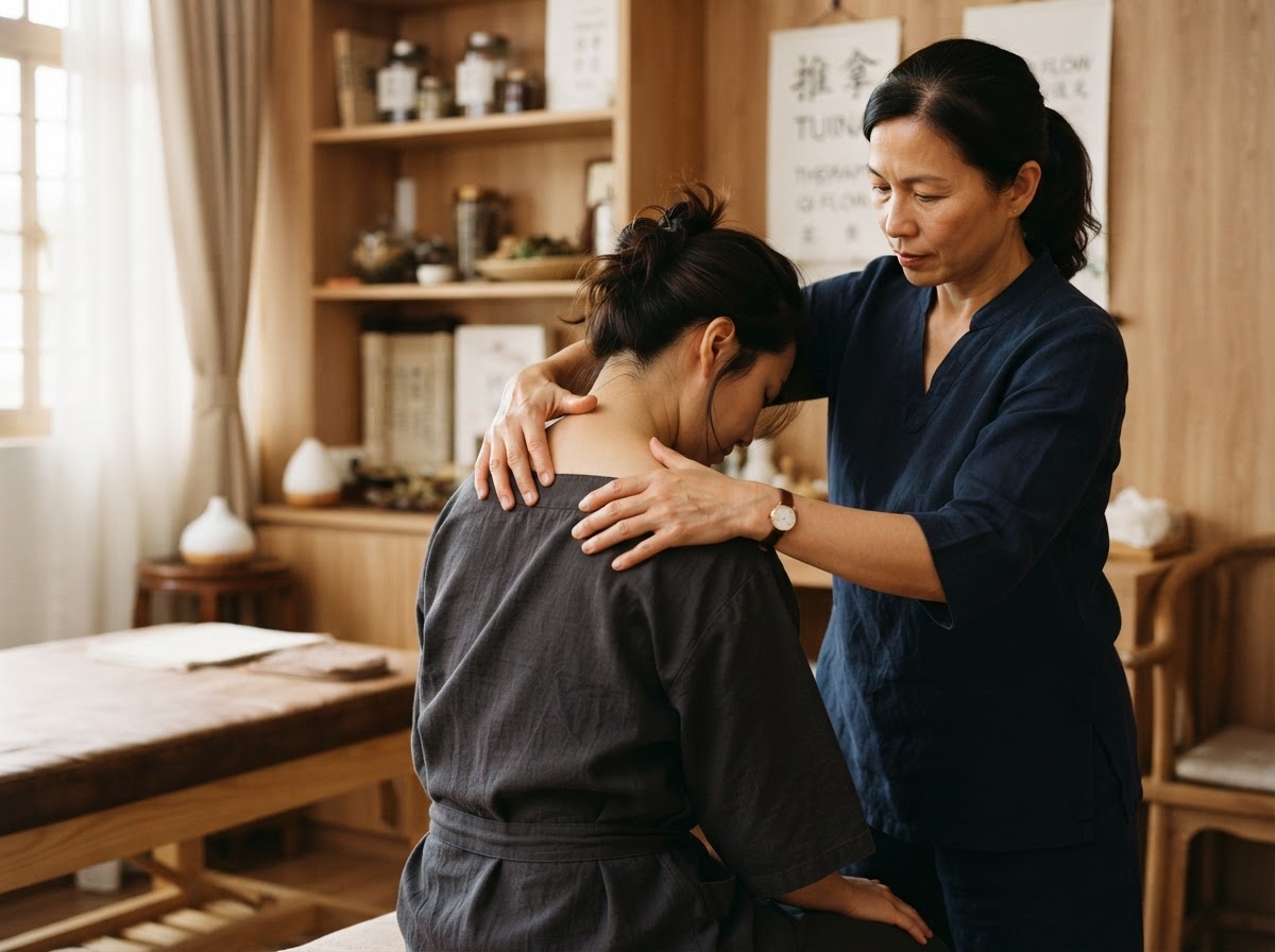 Tuina / Deep Tissue Massage at YinYang Wellness Bangkok — licensed TCM treatment near BTS Asok