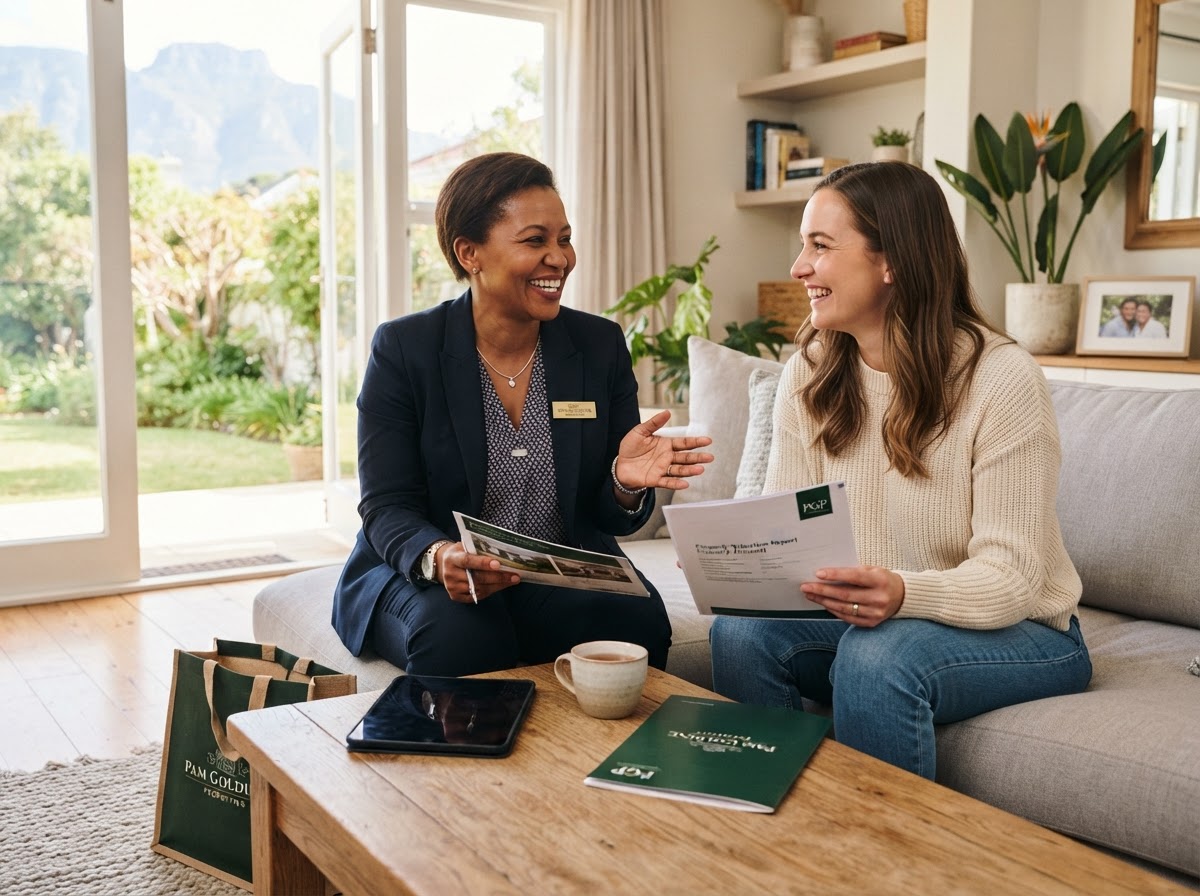 A Chalk Properties professional speaking with a homeowner