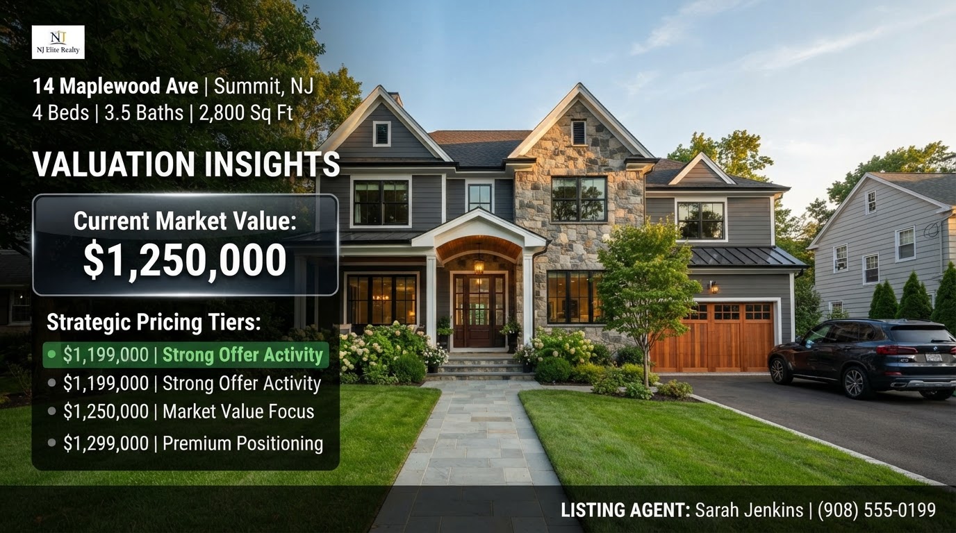 New Jersey home with pricing strategy concept